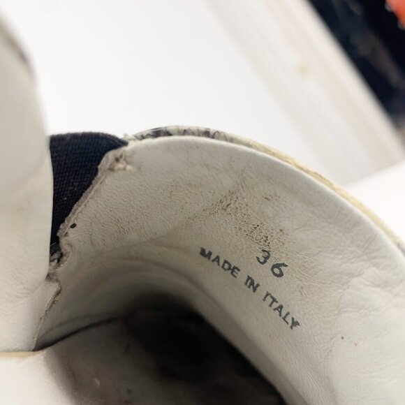 LANVIN Python Luxury Slip-on Sneakers Flats Loafers Round toes Animal szβ 36 - Picture 12 of 14